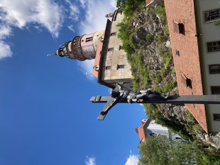 Krumau Kreuz Burgturm